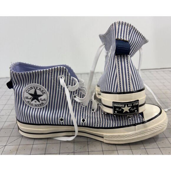 Converse Men's Chuck  Taylor 70 Hi Hickory Stripe Sneakers Blue Ticking Sz. 8.5 - Picture 11 of 12